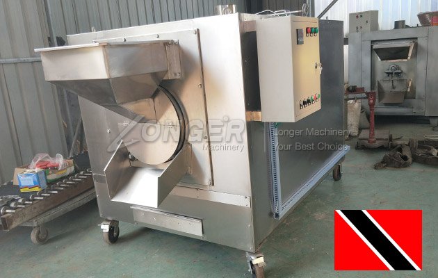 drum type nut roasting machine for cocoa bean Trinidad